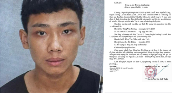 Đặc điểm nhận dạng nghi phạm sát hại Tổ trưởng an ninh trật tự cơ sở