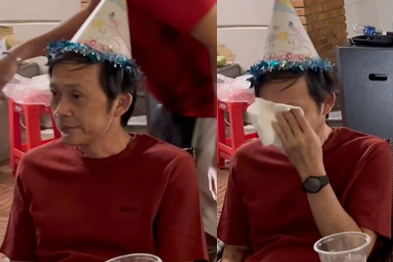 NSƯT Hoài Linh lộ vẻ gầy gò, bật khóc nức nở bên mẹ trong bữa tiệc sinh nhật gây xôn xao