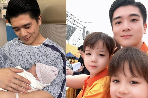 Chủ tịch ACB và doanh nhân Cường Đô La vào chúc mừng anh chồng Đỗ Mỹ Linh lần nữa lên chức bố