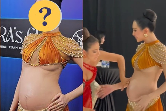 Sao nữ Vbiz gây chấn động với màn công khai bụng bầu to tướng giữa sự kiện