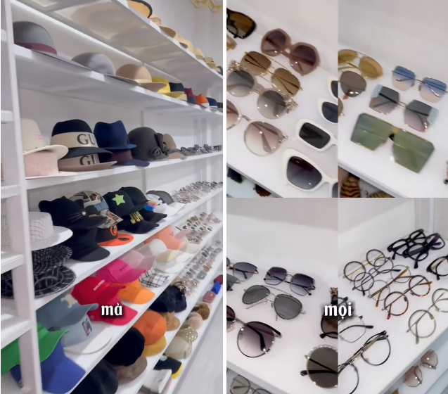 Sốc nặng căn phòng phủ kín 400 chiếc túi hiệu như ngoài store của Lý Nhã Kỳ