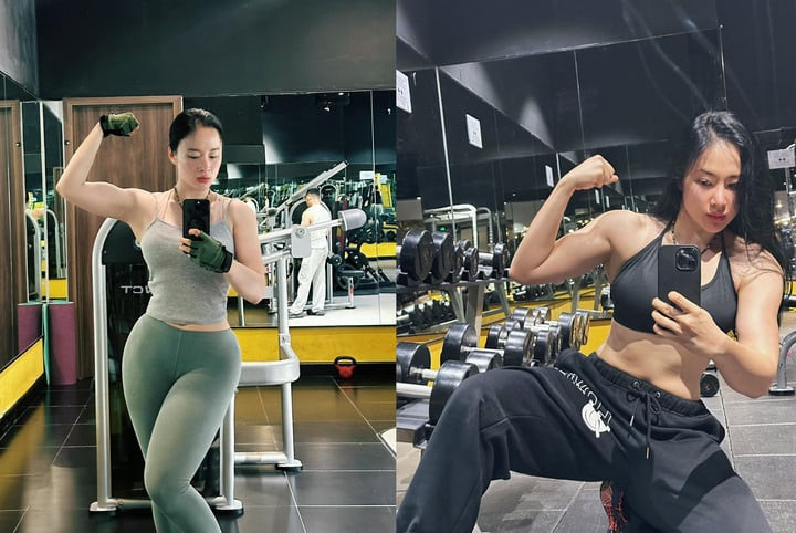 Từ một cô gái sở hữu vẻ ngoài mềm mại, hình thể của Angela Phương Trinh ngày càng săn chắc, cơ bắp vạm vỡ.