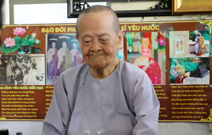 Ni trưởng Diệu Thông ở tuổi 94.