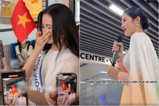 Khoảnh khắc để lộ trình tiếng Anh thật sự của Ý Nhi tại Miss World