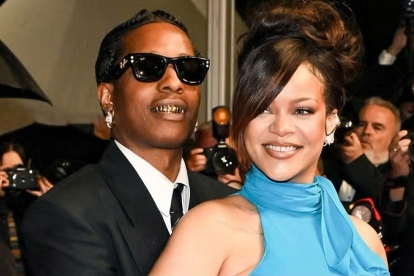 Rihanna bế bụng bầu lên thảm đỏ Liên hoan phim Cannes 2025
