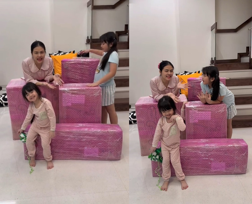 Món quà đặc biệt cố diễn viên Quý Bình gửi tặng các con Vân Trang