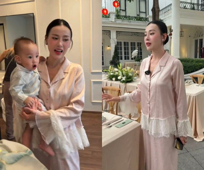 Phương Oanh bị mẹ chồng nhắc nhở giữa nơi đông người phản ứng người đẹp gây chú ý