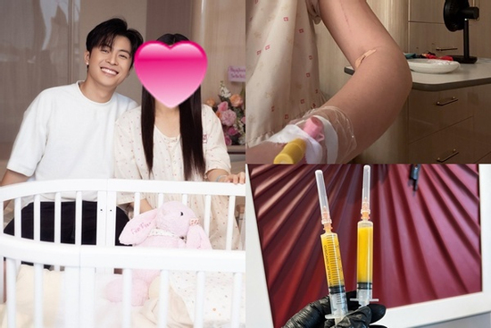 Puka lộ dáng vẻ gầy gò, xanh xao sau khi chi 300 triệu sinh con đầu lòng