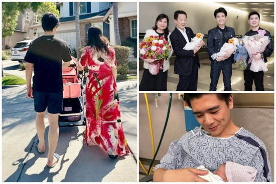 Mẹ chồng Đỗ Mỹ Linh sang Mỹ chăm sóc cháu nội mới chào đời