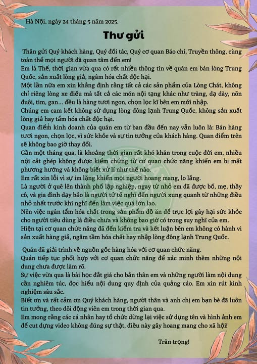 TikToker Ngô Quyền Thế lại phát ngôn sốc óc nguồn gốc lòng se điếu tại quán Lòng Chát