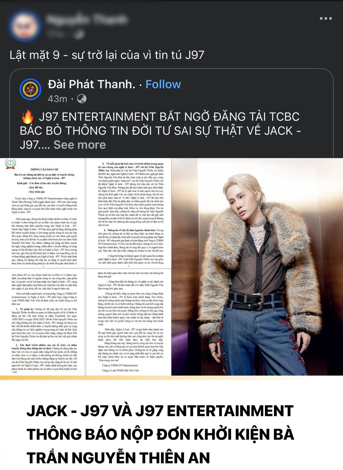 Jack khởi kiện Thiên An nhưng sao Lý Hải lại bị gọi tên khắp MXH
