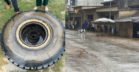 Xe tải đang chạy rơi bánh văng trúng người ngồi trên xe máy dẫn đến tử vong
