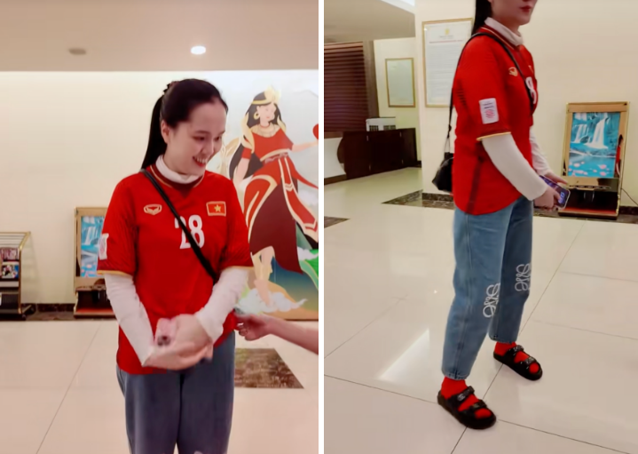 Ngán ngẩm gu thời trang ra sân bay của vợ Duy Mạnh