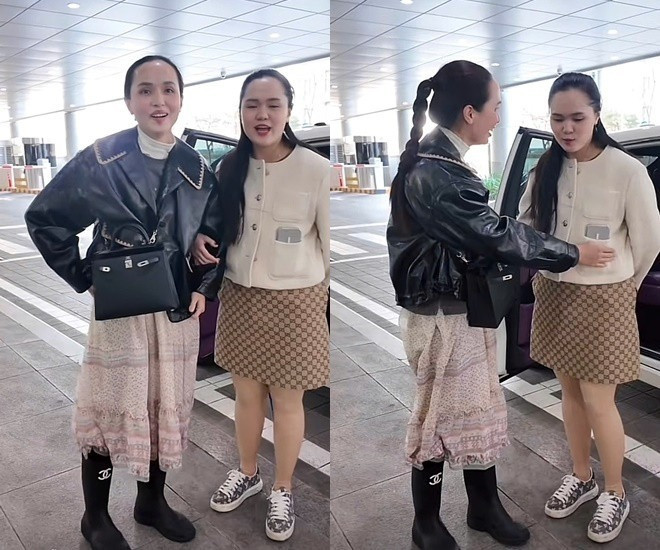 Ngán ngẩm gu thời trang ra sân bay của vợ Duy Mạnh