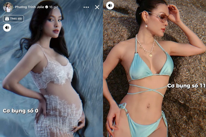 Vòng eo từ 0 lên 11 của Phương Trinh Jolie sau vài tháng sinh con thứ 3