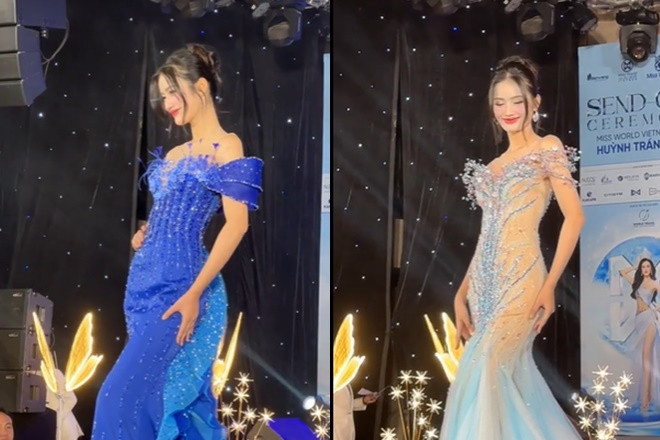 Cận cảnh trang phục dạ hội của Hoa hậu Ý Nhi tại Miss World 2025