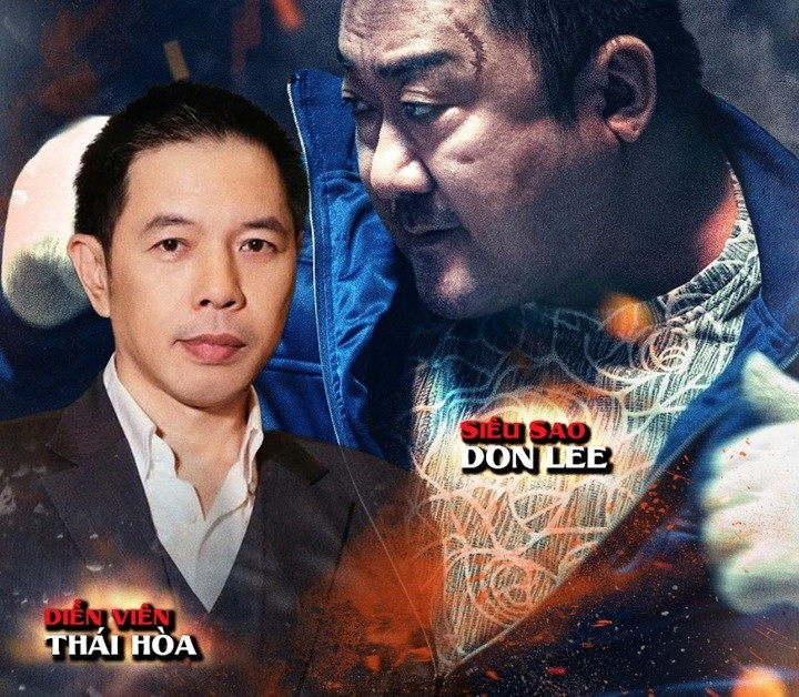 Thái Hoà lồng tiếng cho nhân vật của Ma Dong-seok.