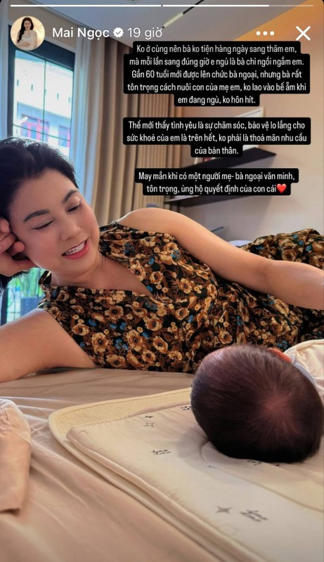 MC Mai Ngọc kiên quyết không cho mẹ ruột bế cháu ngoại mới sinh lý do gây bất ngờ