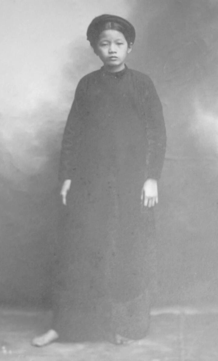 Bà Hoàng Thị Thế năm 13 tuổi ở Hải Phòng.