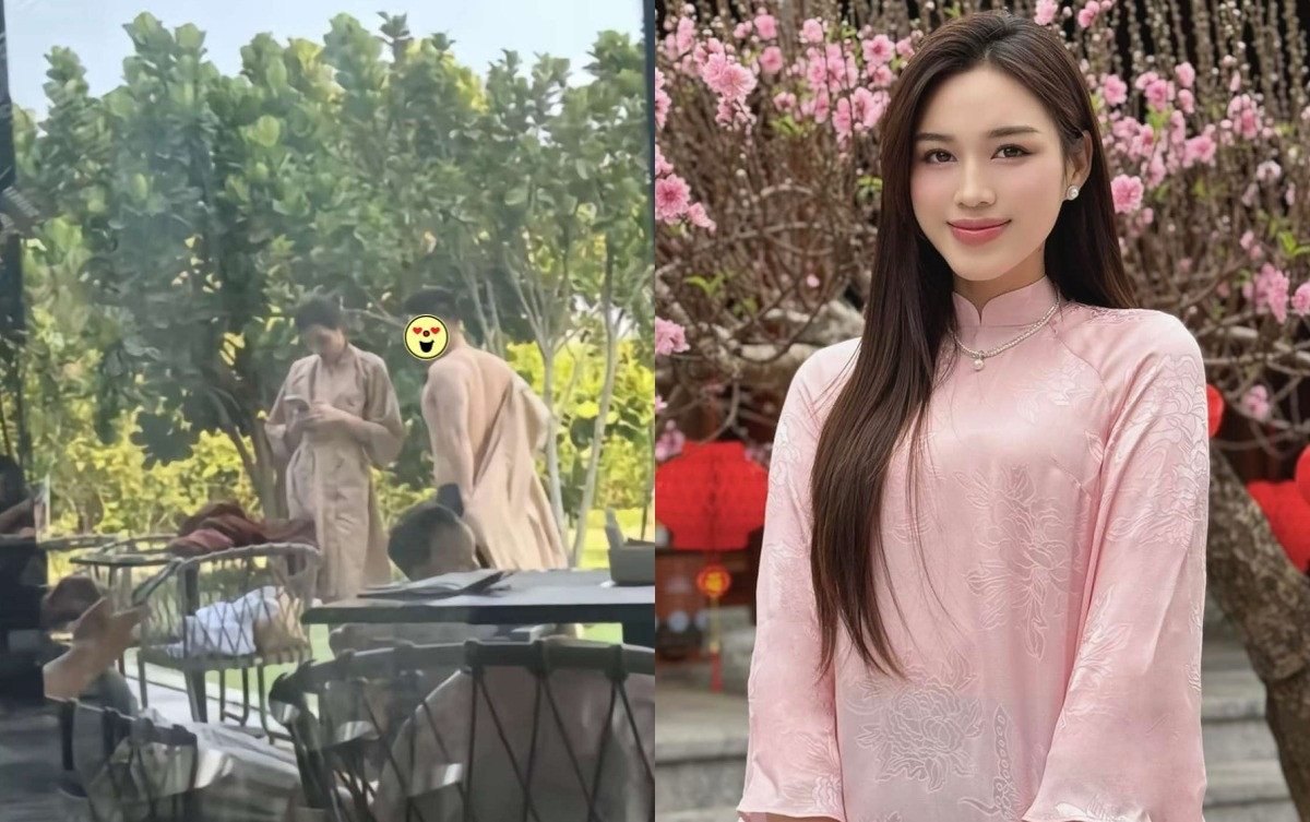 Hoa hậu Đỗ Thị Hà xuất hiện bên chồng sắp cưới