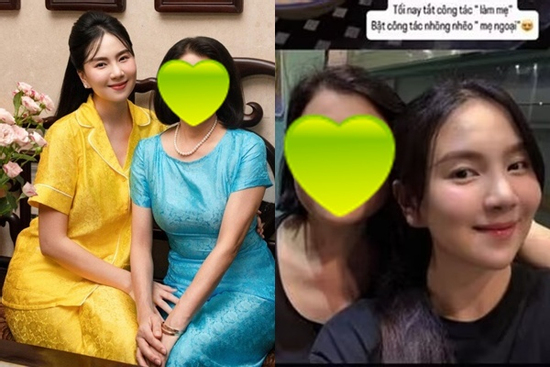 Mẹ Mai Ngọc chẳng hề kém cạnh khi chung hình cùng con gái 'bỉm sữa'