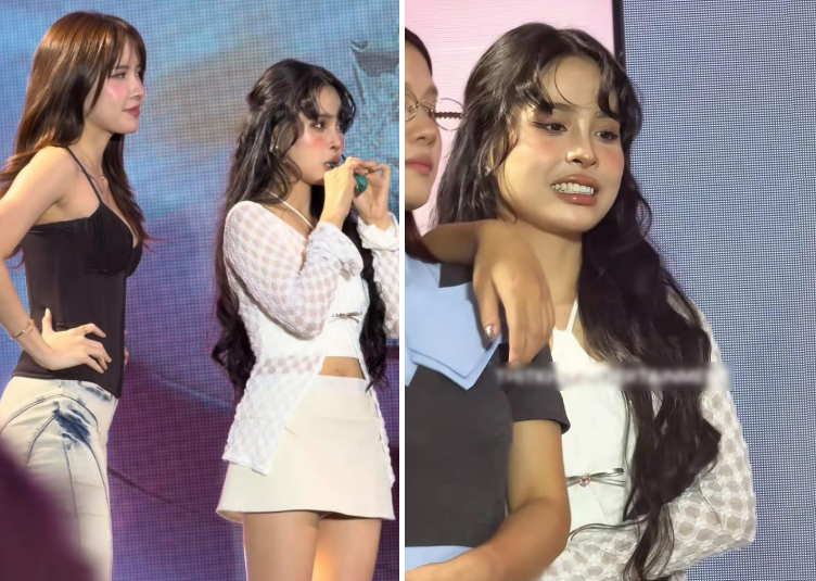 Thiều Bảo Trâm lên sấn khấu với trang phục ngắn cũn như đồ ngủ gây tranh cãi