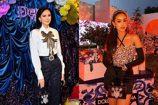 Em chồng Hà Tăng và mẹ ruột Lê Hồng Thủy Tiên bị soi dùng chung đồ dù giàu nứt vách