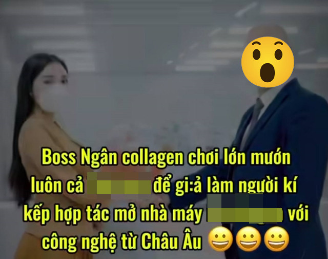 Sự thật bất ngờ việc Ngân Collagen thuê người nước ngoài đóng giả đối tác kinh doanh