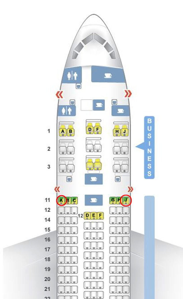 The siblings had been a few seats apart onboard the plane, with survivor Viswash sat at 11A and his younger brother positioned at 11J on the other side of the aisle