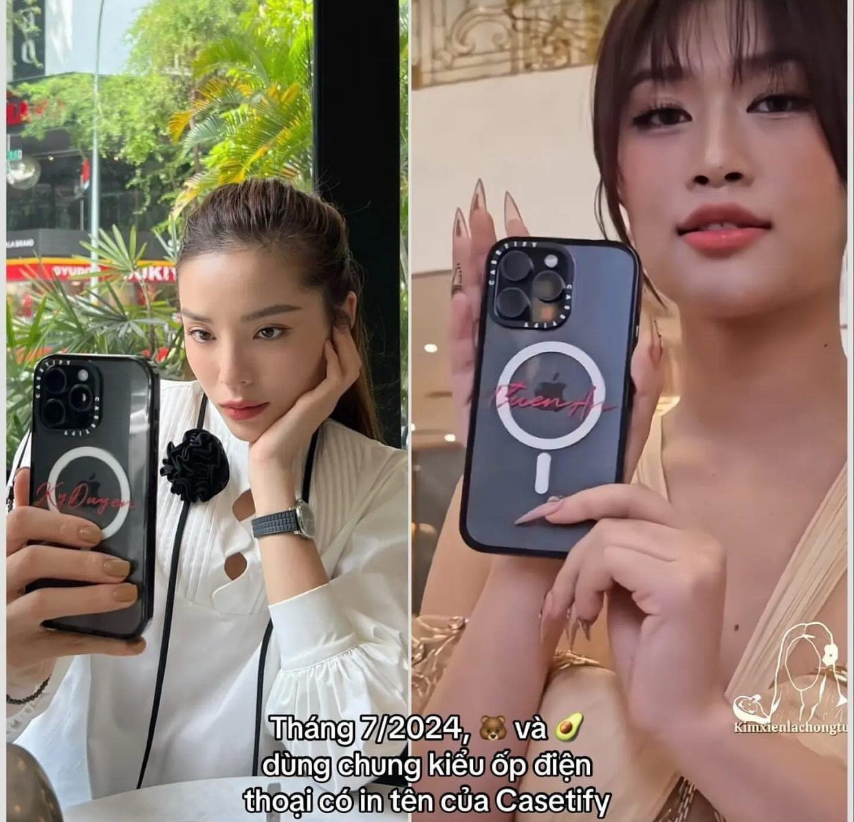 Kỳ Duyên Thiên Ân bị soi gương mặt không cảm xúc khi cùng lúc chạm mặt Minh Triệu