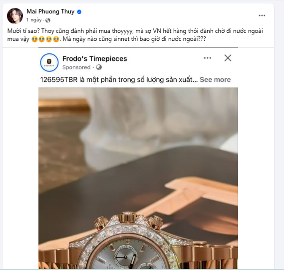 Gia tài đồ sộ của Mai Phương Thúy trước khi tuyên bố mua đồng hồ 10 tỷ