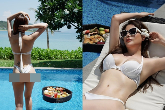 Trương Ngọc Ánh mặc bikini khoe dáng U50 căng đét, lộ luôn hình xăm nơi 'hiểm hóc'