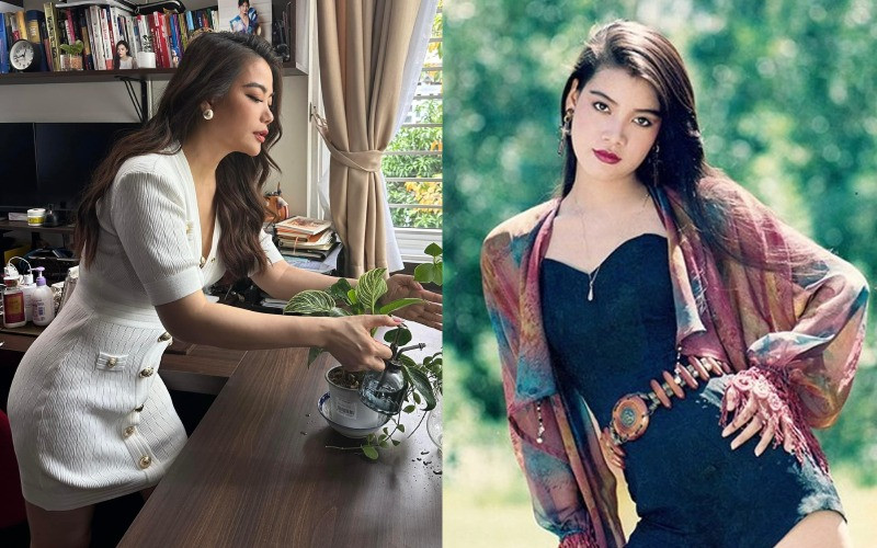 Trương Ngọc Ánh khoe dáng U50 căng đét với bikini hình xăm nơi hiểm hóc lần đầu lộ rõ