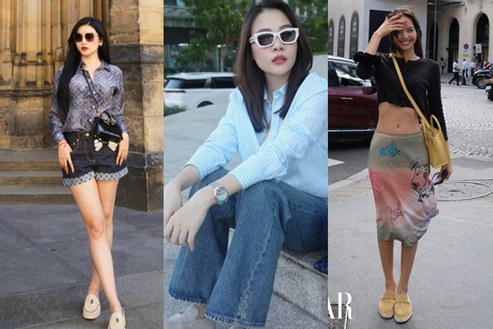 Loạt phú bà đình đám Vbiz 'đụng nhau' chan chát đôi giày 'nhà giàu' giá 30 triệu