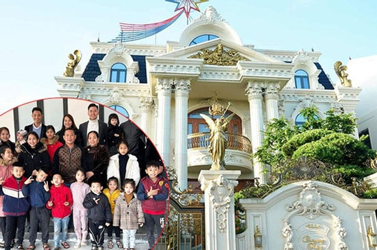 Cặp vợ chồng ở Nghệ An sinh 16 người con, nhà toàn biệt thự, tiết lộ bí quyết càng đẻ càng giàu