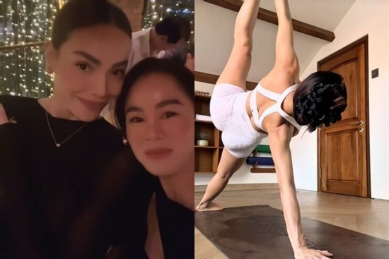 Cô giáo Hà Hồ bầu 8 tháng vẫn 'oằn người' tập yoga, chạy bộ hùng hục gây tranh cãi