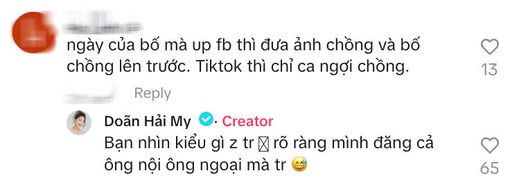 Doãn Hải My gây tranh cãi khi bị soi nịnh bố chồng thờ ơ với bố ruột giàu có