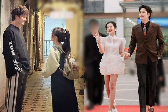 Ngoại hình 'đũa lệch' 1m83 - 1m53 của Đình Tú và vợ sắp cưới