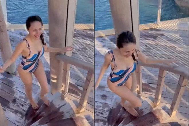 Thủy Tiên lộ diện sau thời gian ở ẩn khoe body cháy mắt với áo tắm