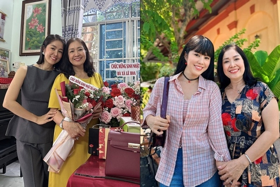 Lê Phương hiếm hoi cho mẹ ruột lên sóng, nhan sắc trẻ đẹp truyền hết gen cho nữ diễn viên