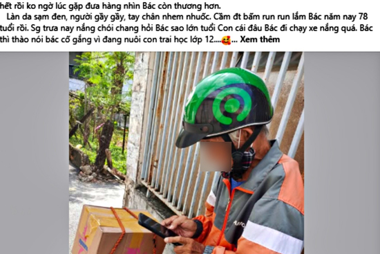 Shipper U80 từ chối nhận giúp đỡ của cộng đồng, lý do khiến nhiều người cảm động