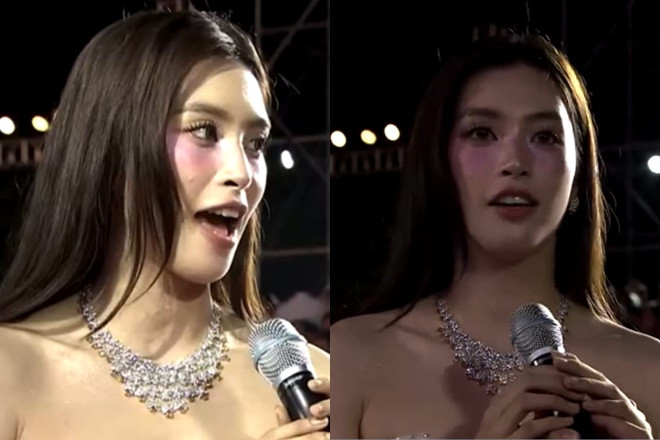 Hoa hậu Tiểu Vy lộ nhan sắc xuống dốc trên sóng truyền hình