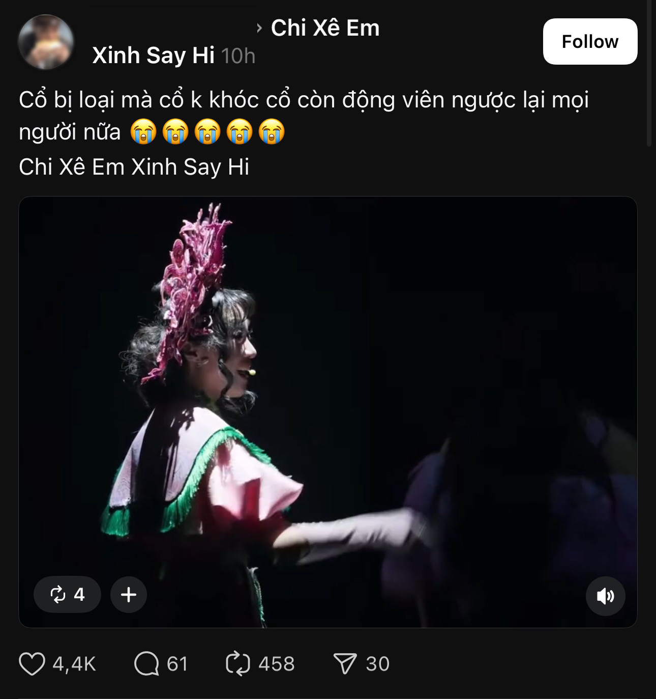 Em xinh Chi Xê bị loại Cú sốc truyền hình cơn bão mạng xã hội