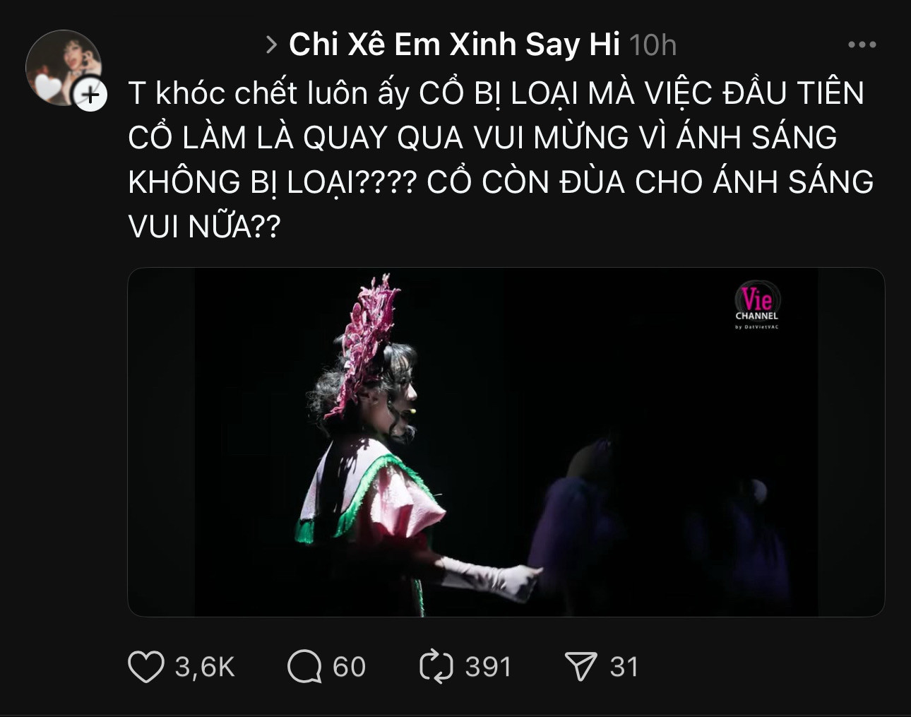 Em xinh Chi Xê bị loại Cú sốc truyền hình cơn bão mạng xã hội