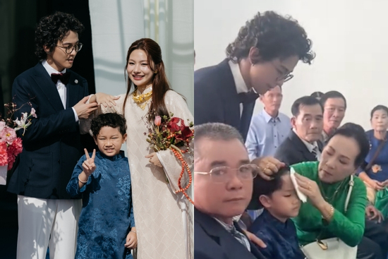 Xúc động cảnh gia đình chồng yêu thương con trai riêng của 'hot mom' Diệp Lê