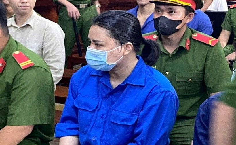 Bị cáo Nguyễn Thị Hoài (tức Hoài DJ) tại tòa. (Ảnh: Thanh niên)