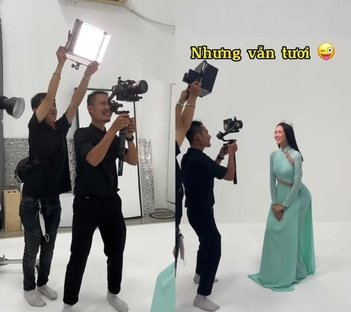 Hòa Minzy như người kiến khi đứng cạnh hoa hậu có chiều cao khủng nhất Việt Nam