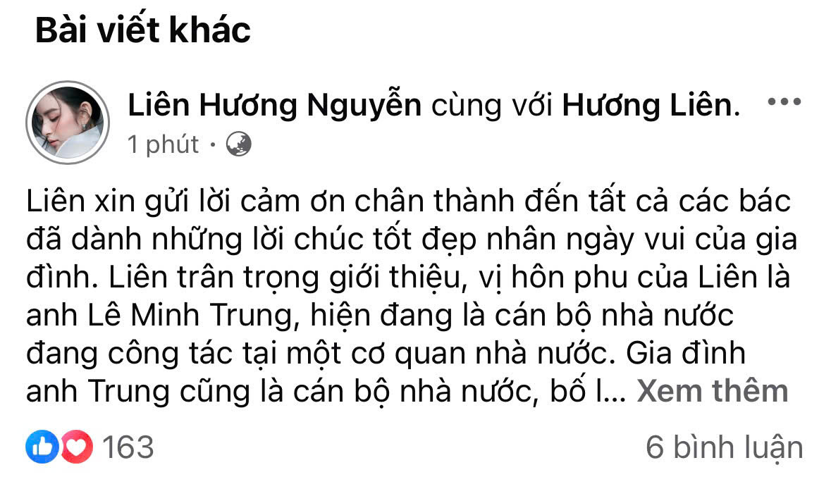 Vừa làm dâu tập đoàn lớn Hương Liên công khai chức vụ khủng của chồng bố mẹ chồng