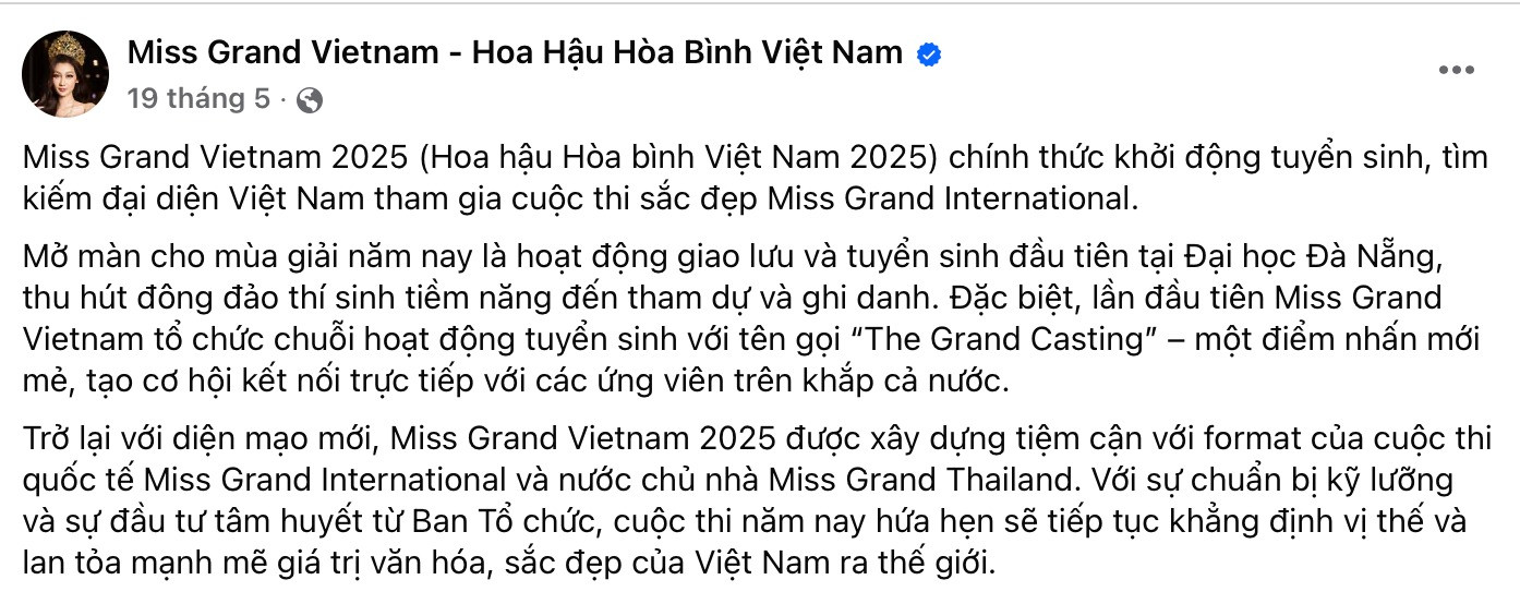Hoa hậu Hoà bình Việt Nam bị hủy sau ồn ào Thùy Tiên bị bắt