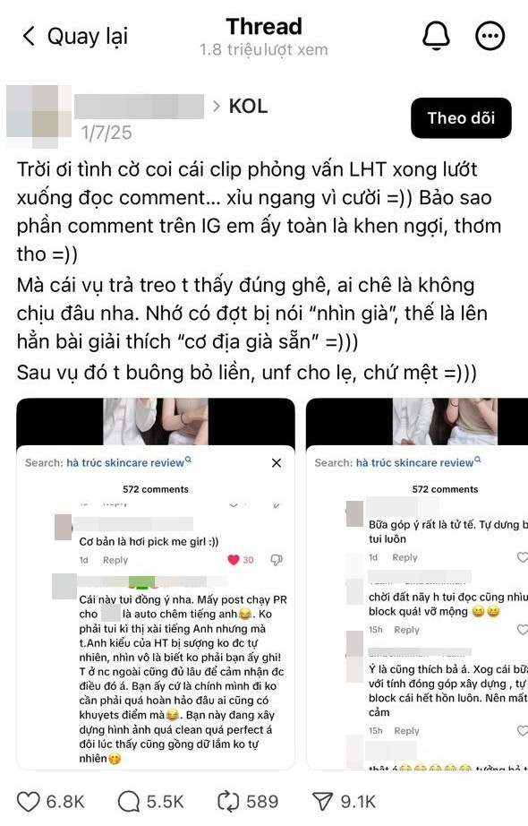 Lê Hà Trúc  cô vợ của cơ trưởng Nguyễn Quang Đạt đang gây ồn ào MXH là ai